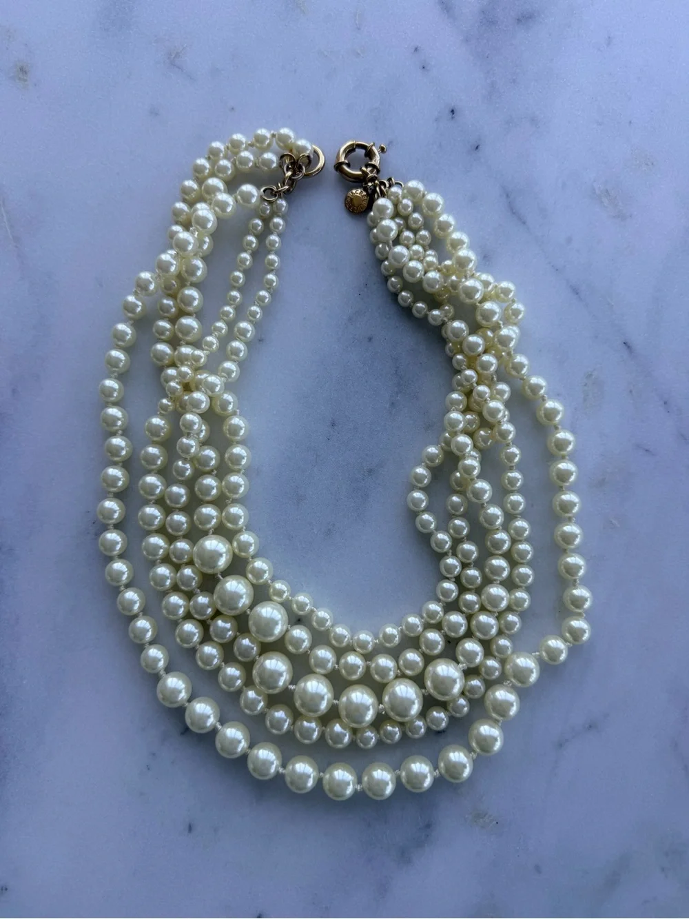J. Crew Multi-Strand Pearl Necklace